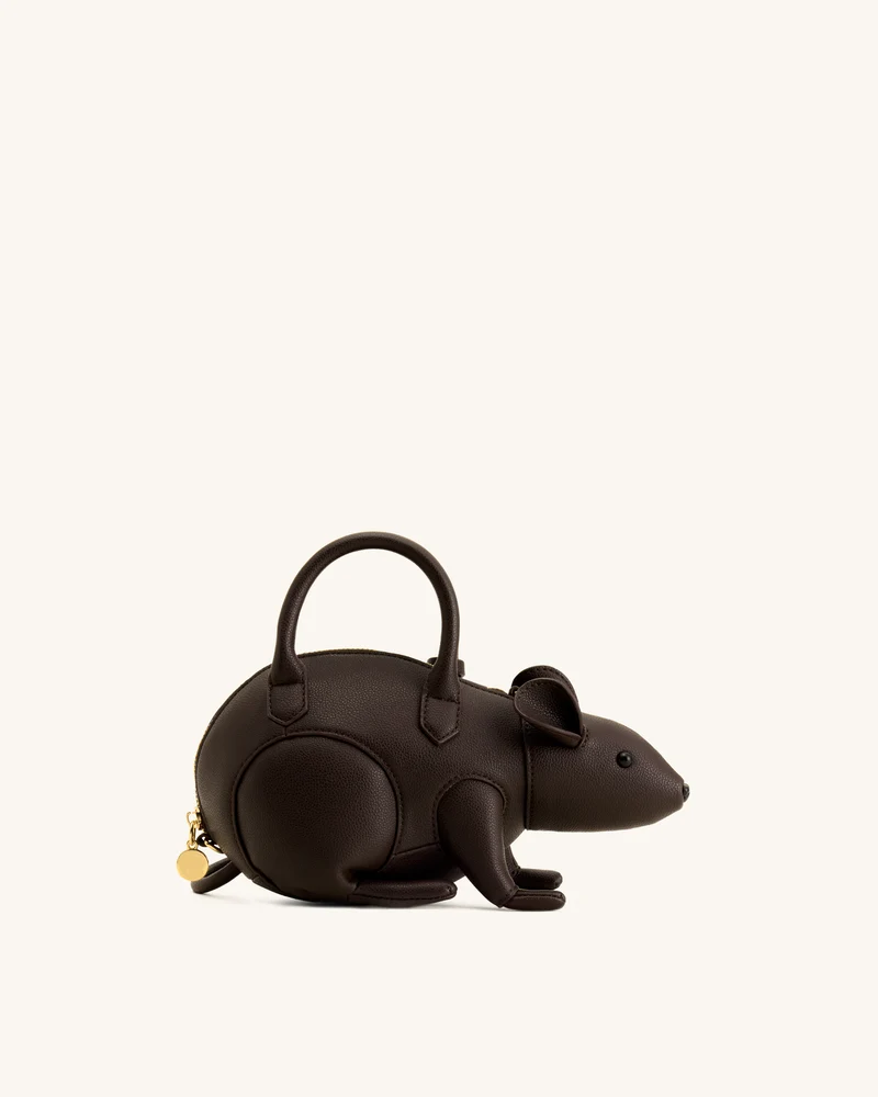 Mia Maus-Henkeltasche - Dunkelbraun