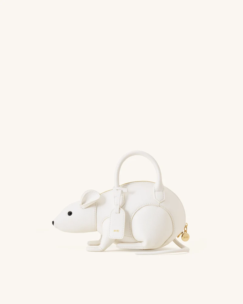 Mia Maus-Henkeltasche - Weiß