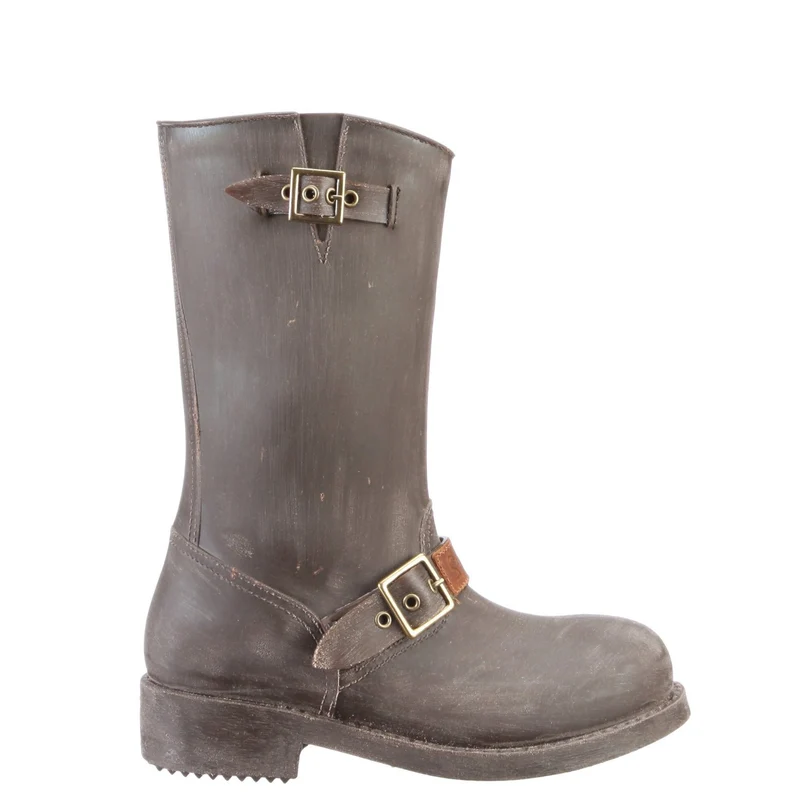 nat-2™ Rugged Prime Biker grey brown | 100% waterproof rainboots