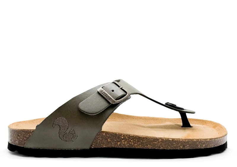 thies 1856 ® Eco Leather Thong Sandal wasabi