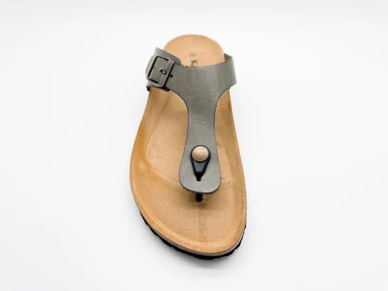 thies 1856 ® Eco Leather Thong Sandal wasabi