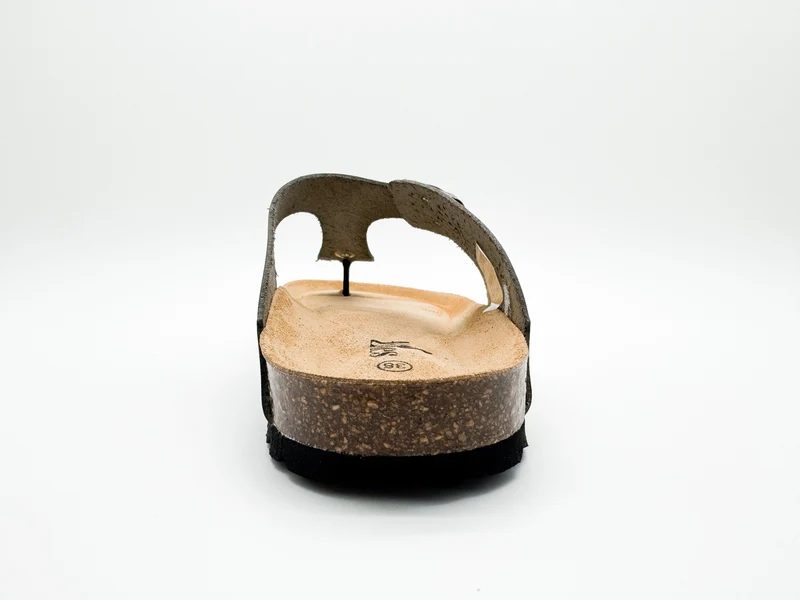 thies 1856 ® Eco Leather Thong Sandal wasabi