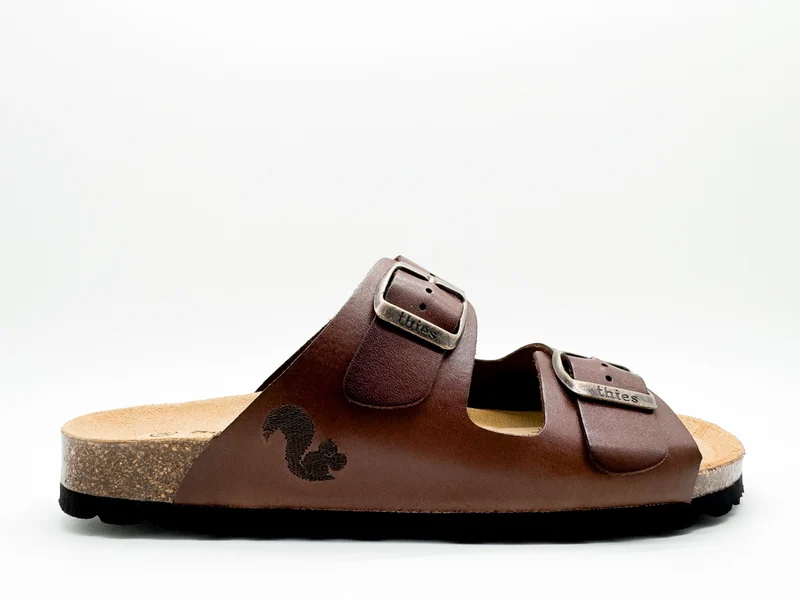 thies 1856 ® Eco Leather Sandal dark brown