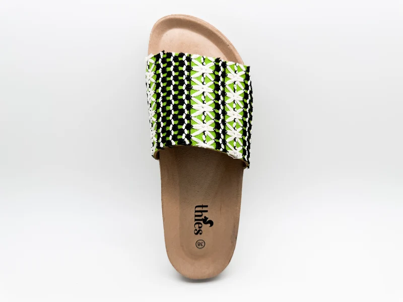 thies 1856 ® Eco Boho Pool Slide vegan green