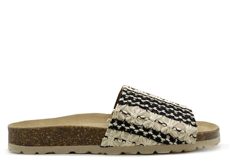 thies 1856 ® Eco Boho Pool Slide vegan taupe