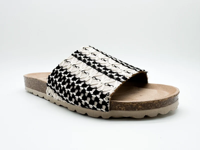 thies 1856 ® Eco Boho Pool Slide vegan taupe