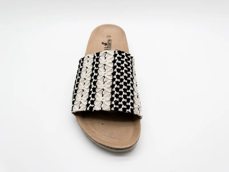 thies 1856 ® Eco Boho Pool Slide vegan taupe