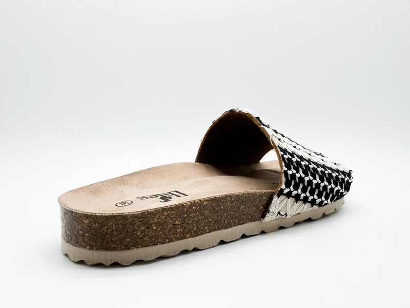 thies 1856 ® Eco Boho Pool Slide vegan taupe