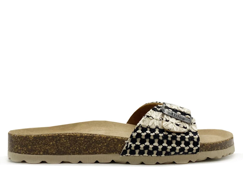 thies 1856 ® Eco Boho Strap Sandal vegan taupe