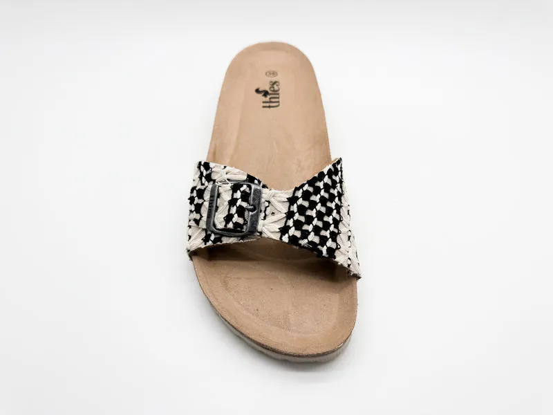 thies 1856 ® Eco Boho Strap Sandal vegan taupe
