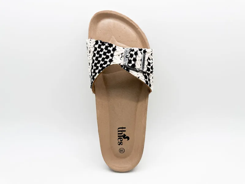 thies 1856 ® Eco Boho Strap Sandal vegan taupe