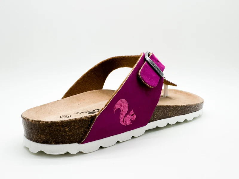 thies 1856 ® Rec Bio Thong Sandal vegan orchid pink