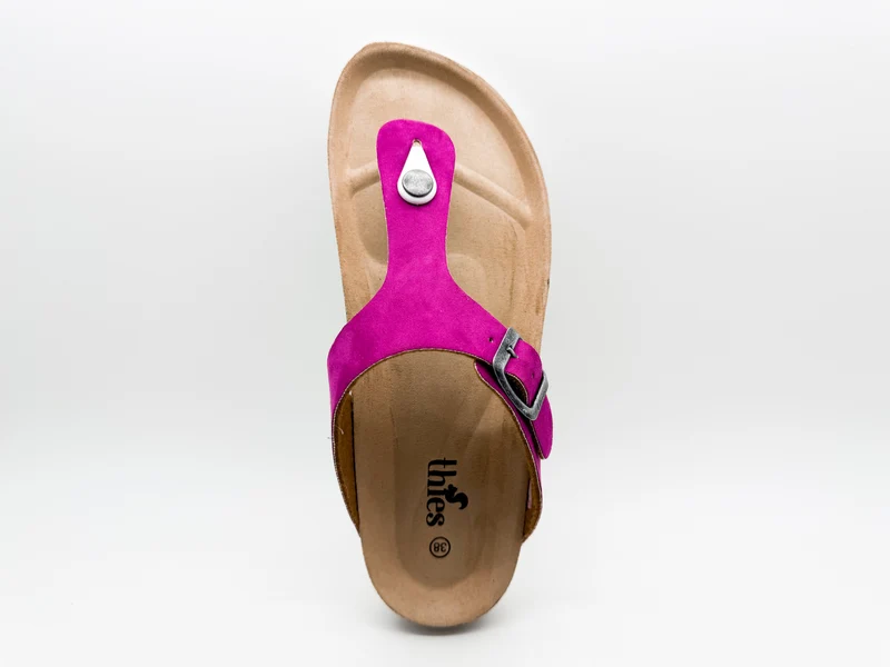 thies 1856 ® Rec Bio Thong Sandal vegan orchid pink
