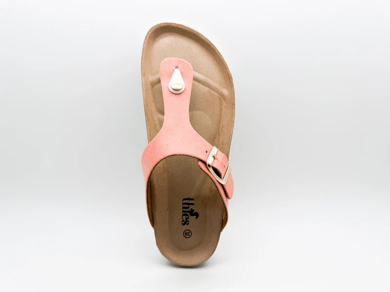 thies 1856 ® Rec Bio Thong Sandal vegan salmon