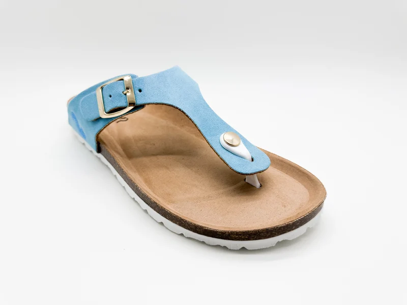 thies 1856 ® Rec Bio Thong Sandal vegan turquoise