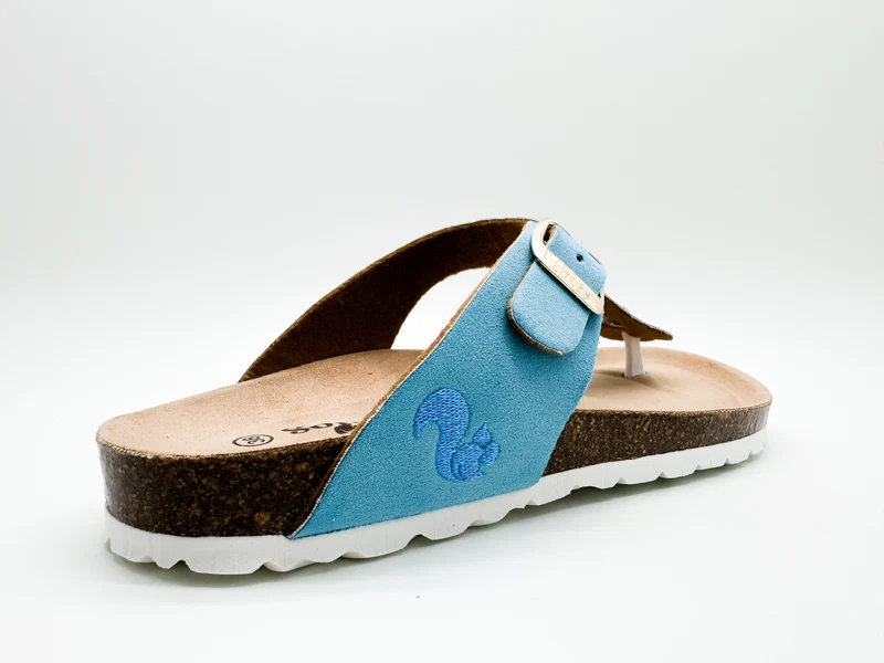 thies 1856 ® Rec Bio Thong Sandal vegan turquoise