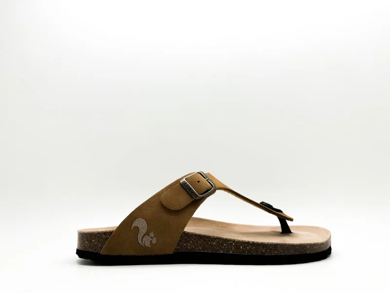thies 1856 ® Eco Bio Thong Sandal vegan cognac