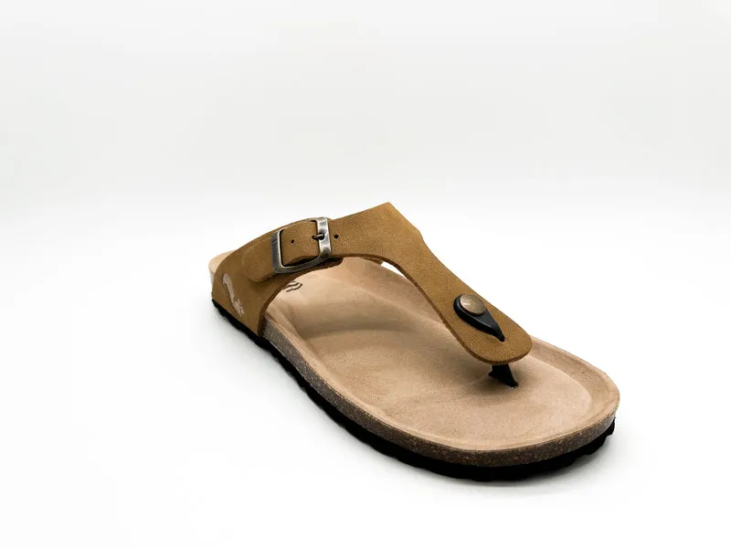 thies 1856 ® Eco Bio Thong Sandal vegan cognac