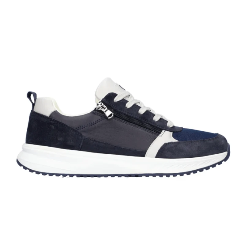 Waldläufer bred herresneaker - Blå