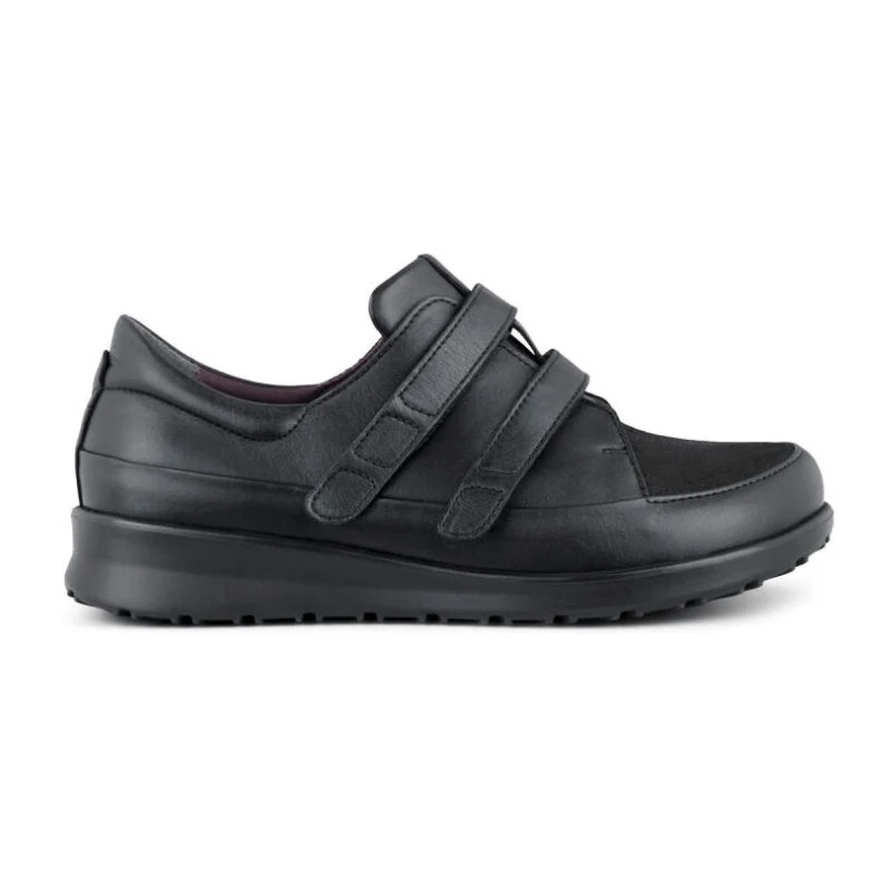 New Feet damesko med velcro - Sort