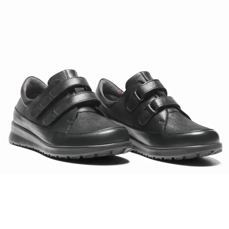 New Feet damesko med velcro - Sort