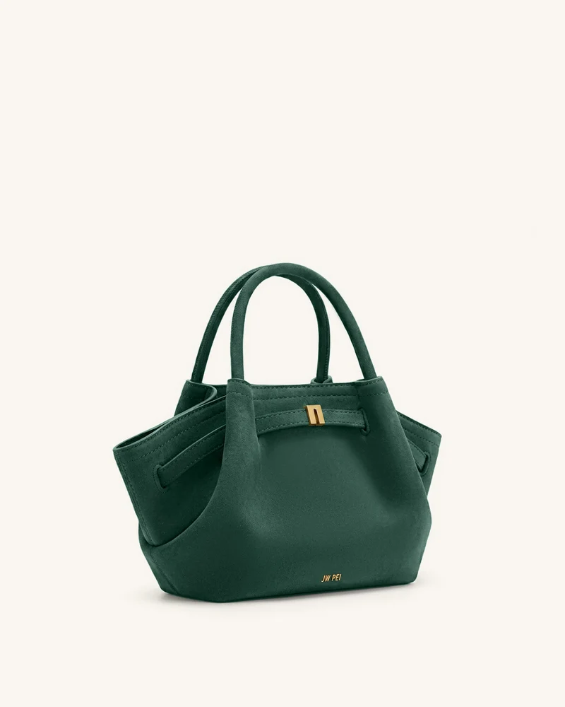 Hana Mini-Tasche aus Kunstwildleder - Tannengrün