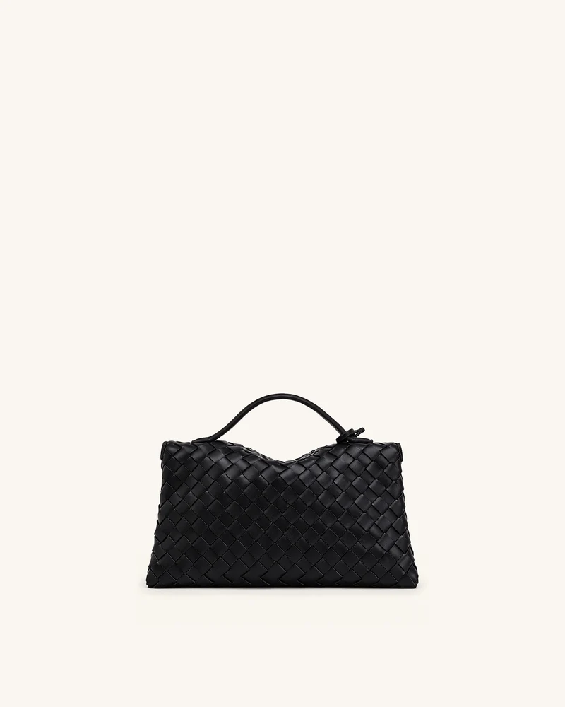 Celeste Gewebte Envelope-Tasche - Schwarz