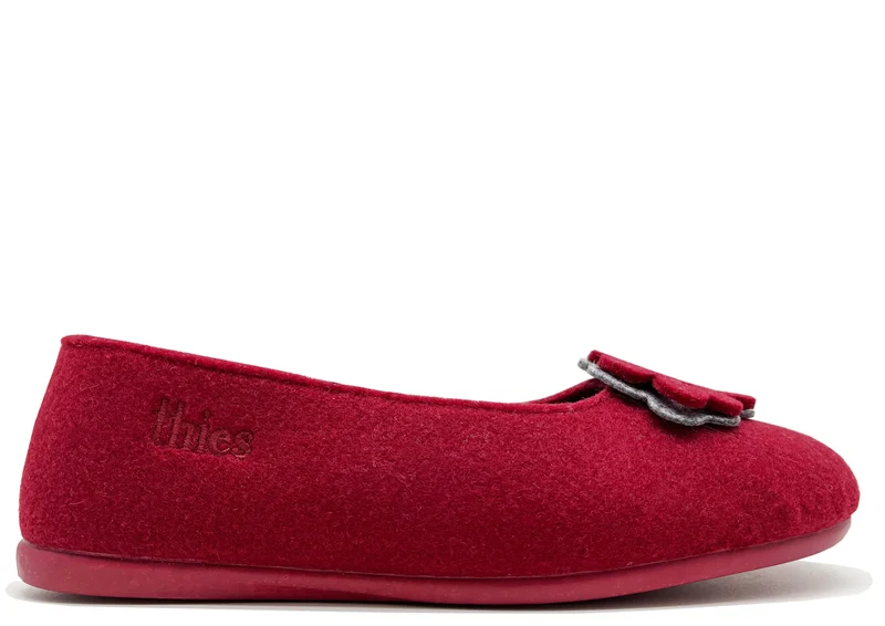 thies 1856 ® Recycled PET Ballerina vegan bordeaux