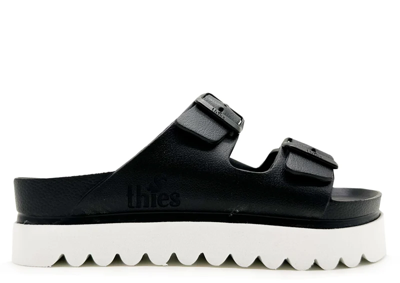 thies 1856 ® Ecofoam Plateau Sandal vegan black