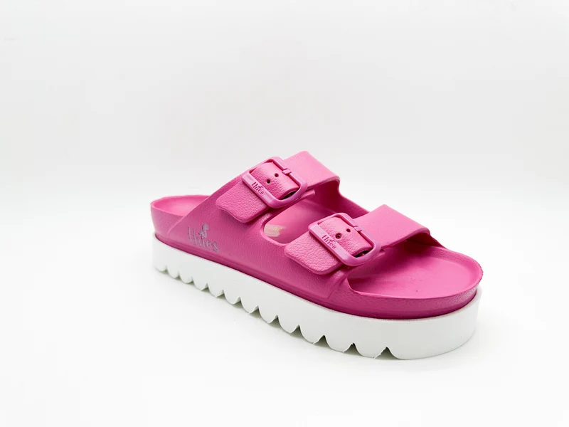 thies 1856 ® Ecofoam Plateau Sandal vegan orchid pink