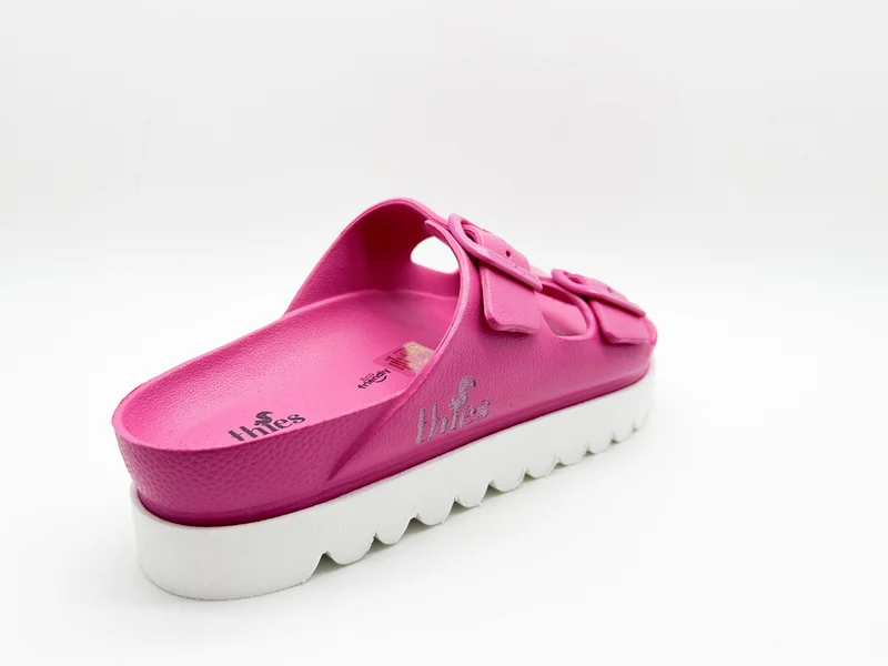 thies 1856 ® Ecofoam Plateau Sandal vegan orchid pink