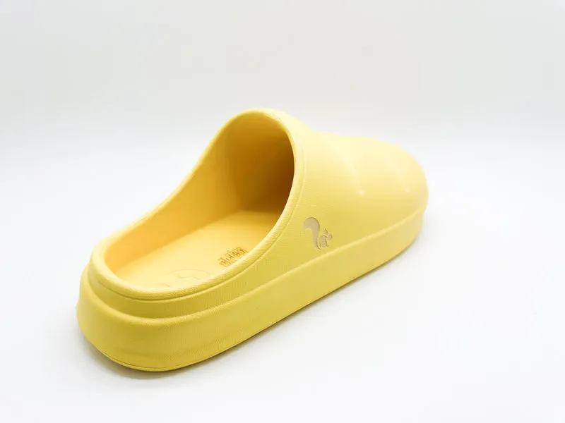 thies 1856 ® Fluffy Puffy Clog vegan lemon