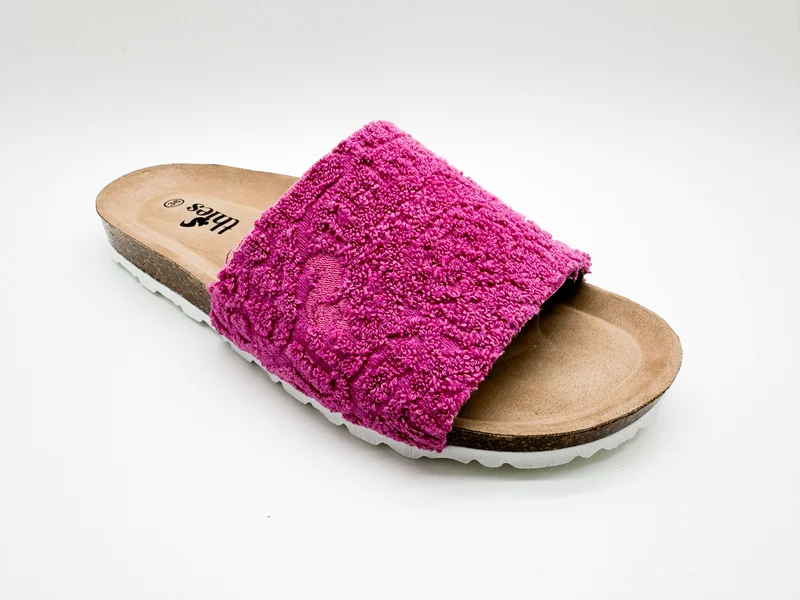 thies 1856 ® Eco Bio Terry Slide vegan orchid pink