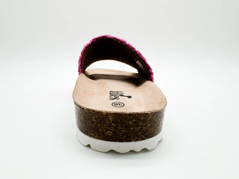 thies 1856 ® Eco Bio Terry Slide vegan orchid pink