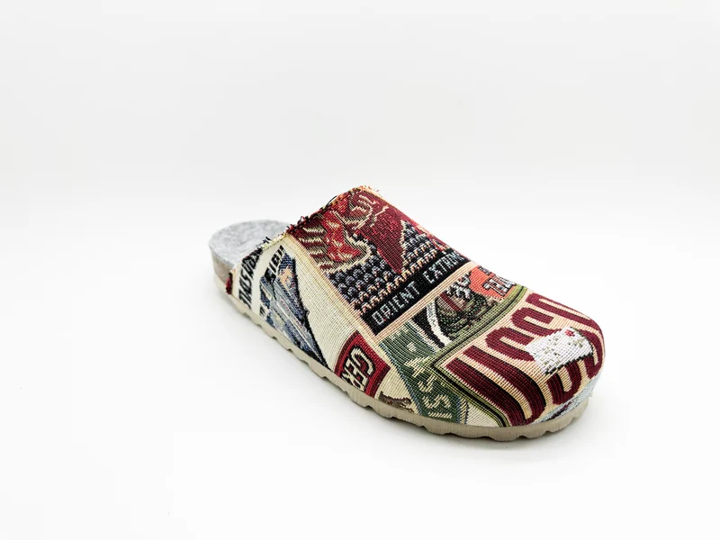 thies 1856 ® Eco World Travel Clog vegan grey multi