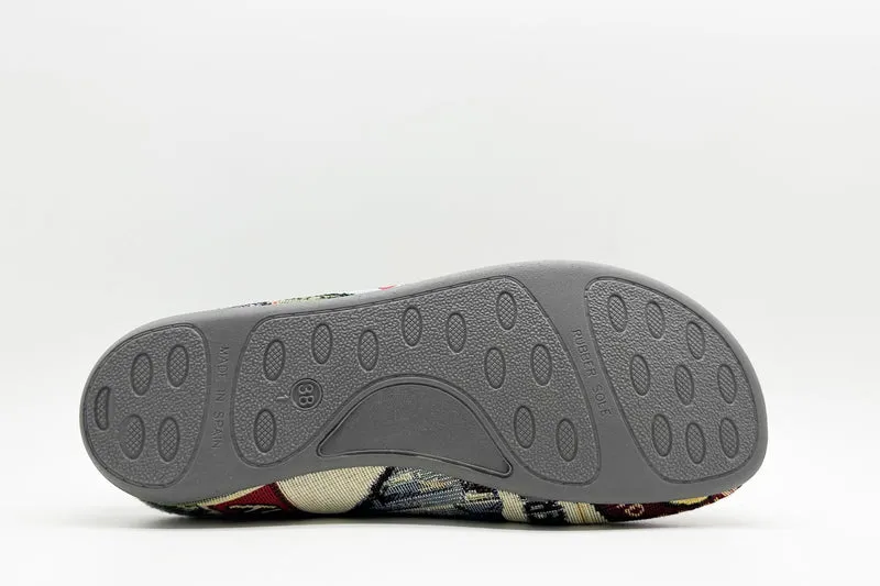 thies 1856 ® Eco World Travel Slipper vegan grey multi