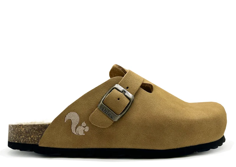 thies 1856 ® Eco Bio Warm Clog vegan cognac