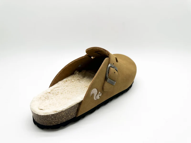 thies 1856 ® Eco Bio Warm Clog vegan cognac