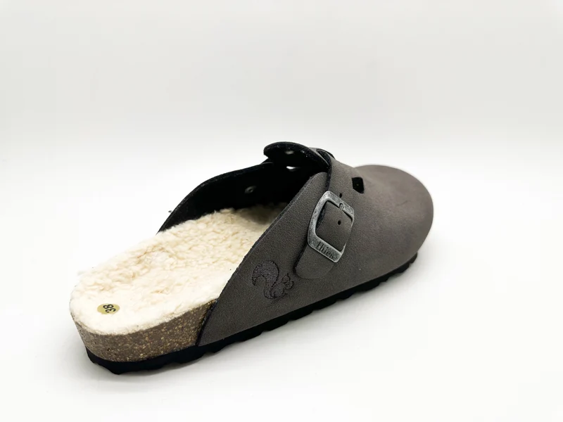 thies 1856 ® Eco Bio Warm Clog vegan charcoal