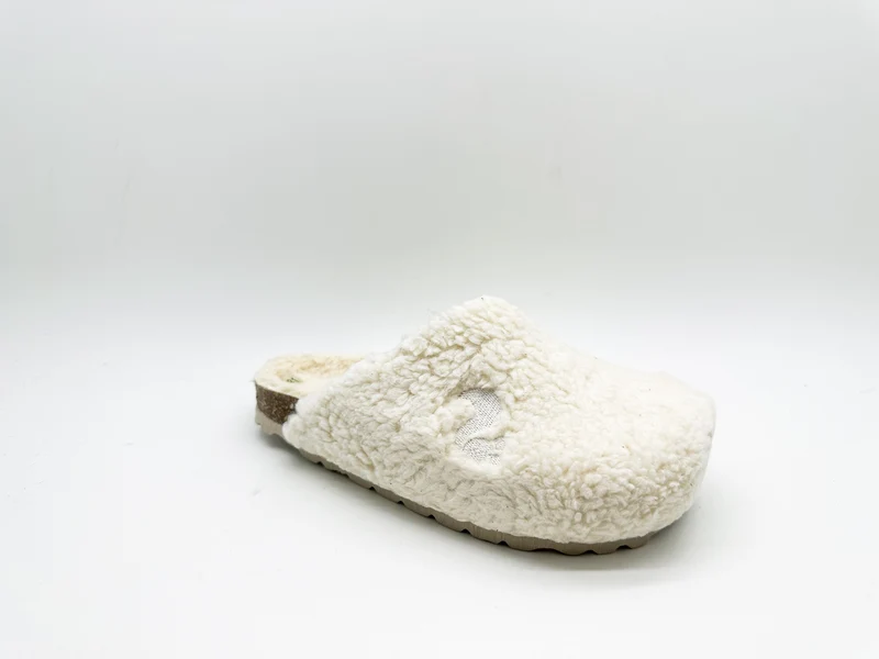thies 1856 ® Kids Organic Teddy Clog off white