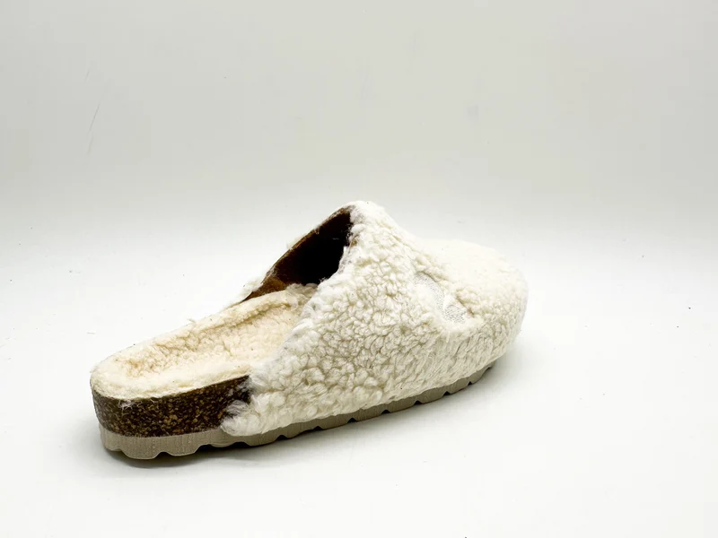 thies 1856 ® Kids Organic Teddy Clog off white