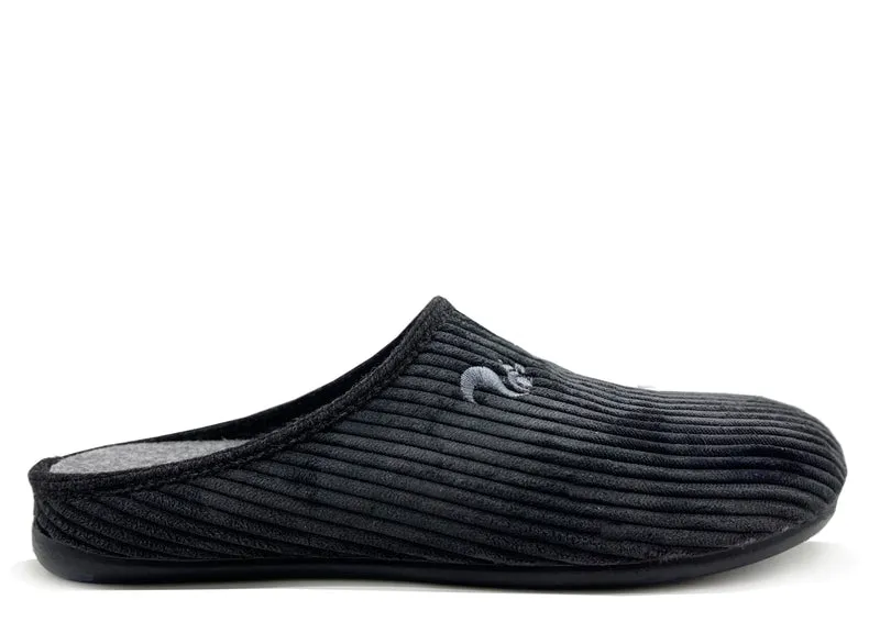 thies 1856 ® Eco Cord Slipper vegan dark grey