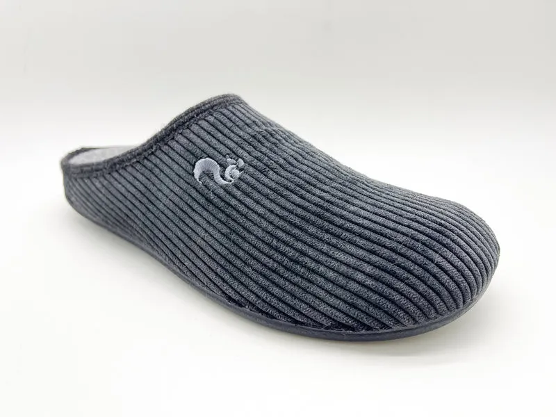 thies 1856 ® Eco Cord Slipper vegan dark grey