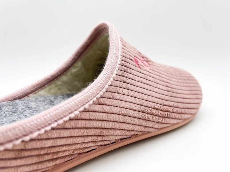thies 1856 ® Eco Cord Slipper vegan rose