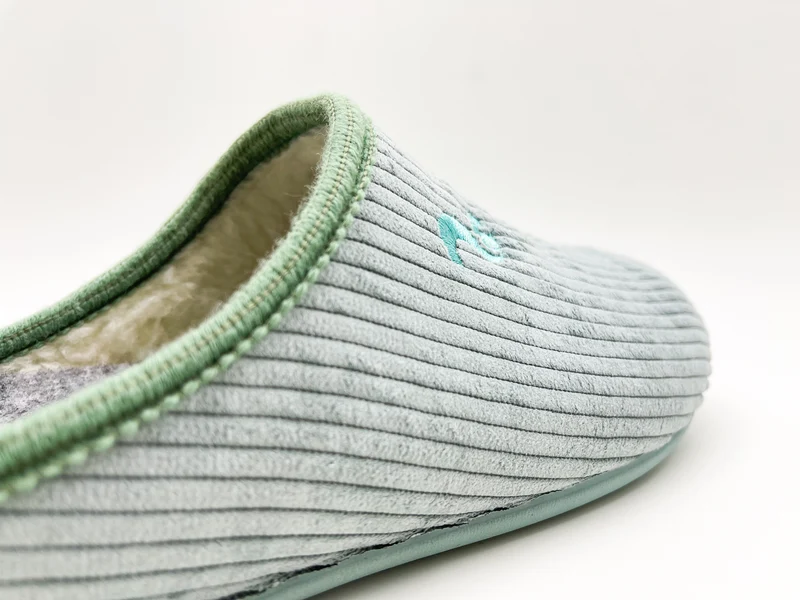 thies 1856 ® Eco Cord Slipper vegan mint