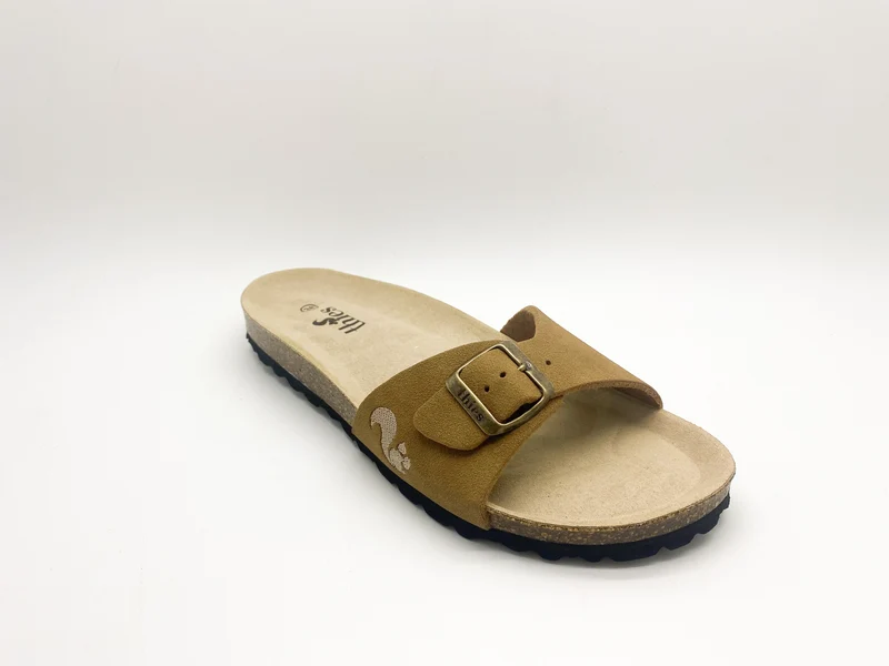 thies 1856 ® Eco Bio Strap Sandal vegan cognac