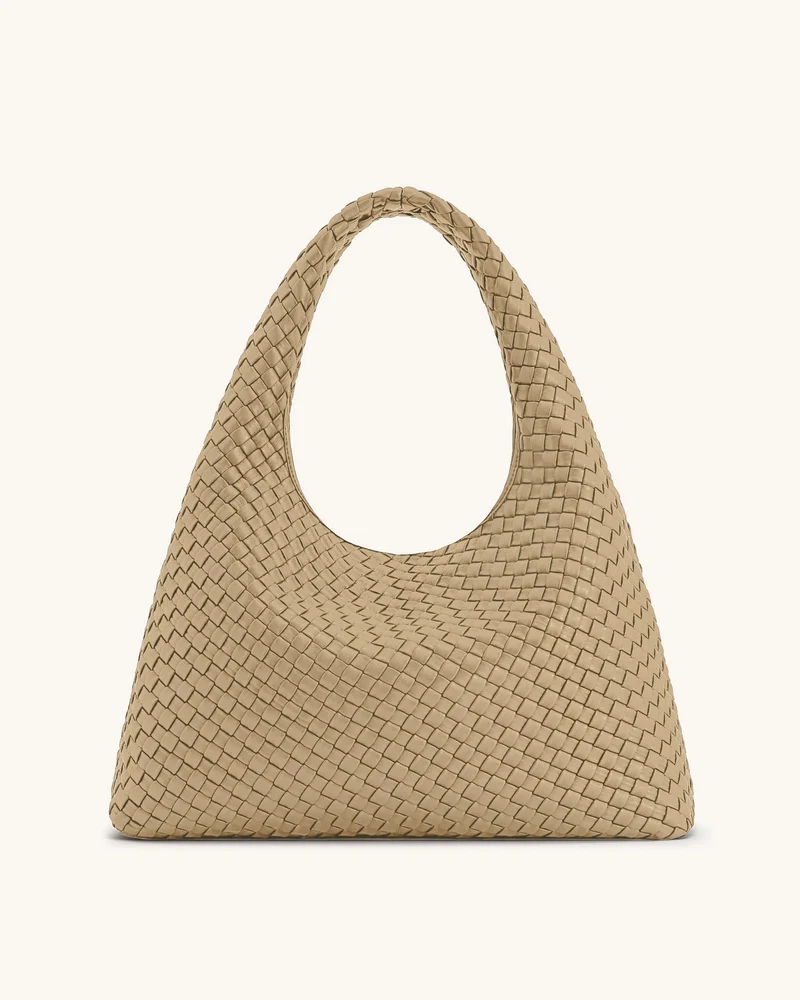 Laura Gewebte Umhängetasche - Beige