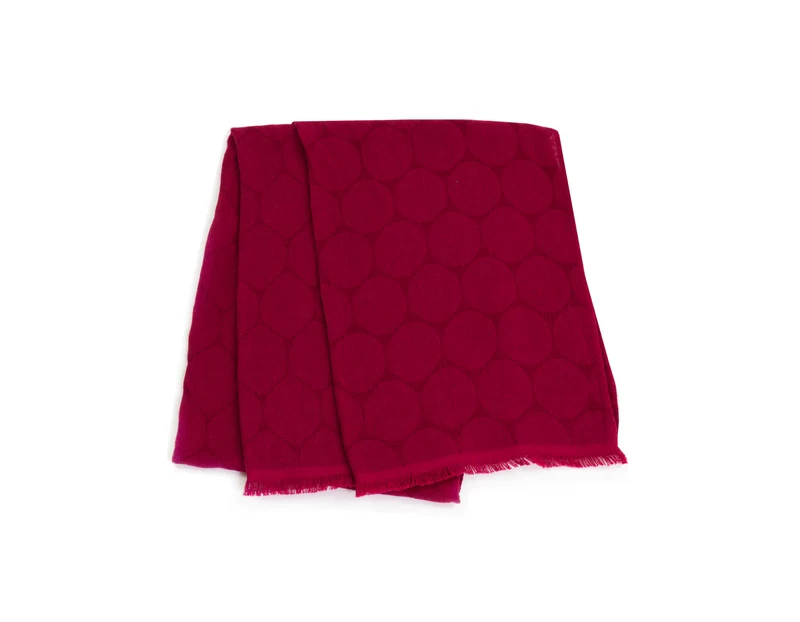 thies 1856 ® x Fukuroya Shizuku Stole vegan red wine dyed bordeaux