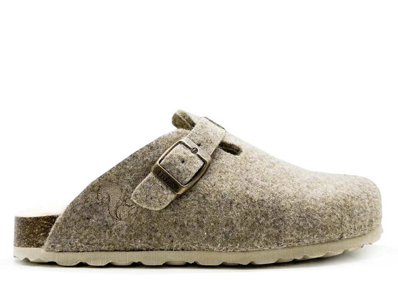 thies 1856 ® Recycled Wool Clog light brown