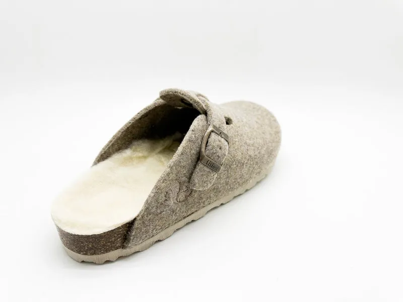 thies 1856 ® Recycled Wool Clog light brown